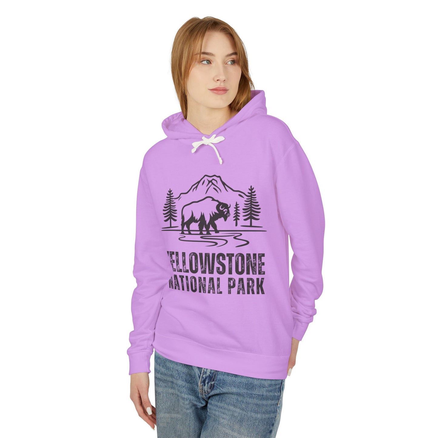 Lightweight Hoodie - Yellowstone National Park Hooded Sweatshirt