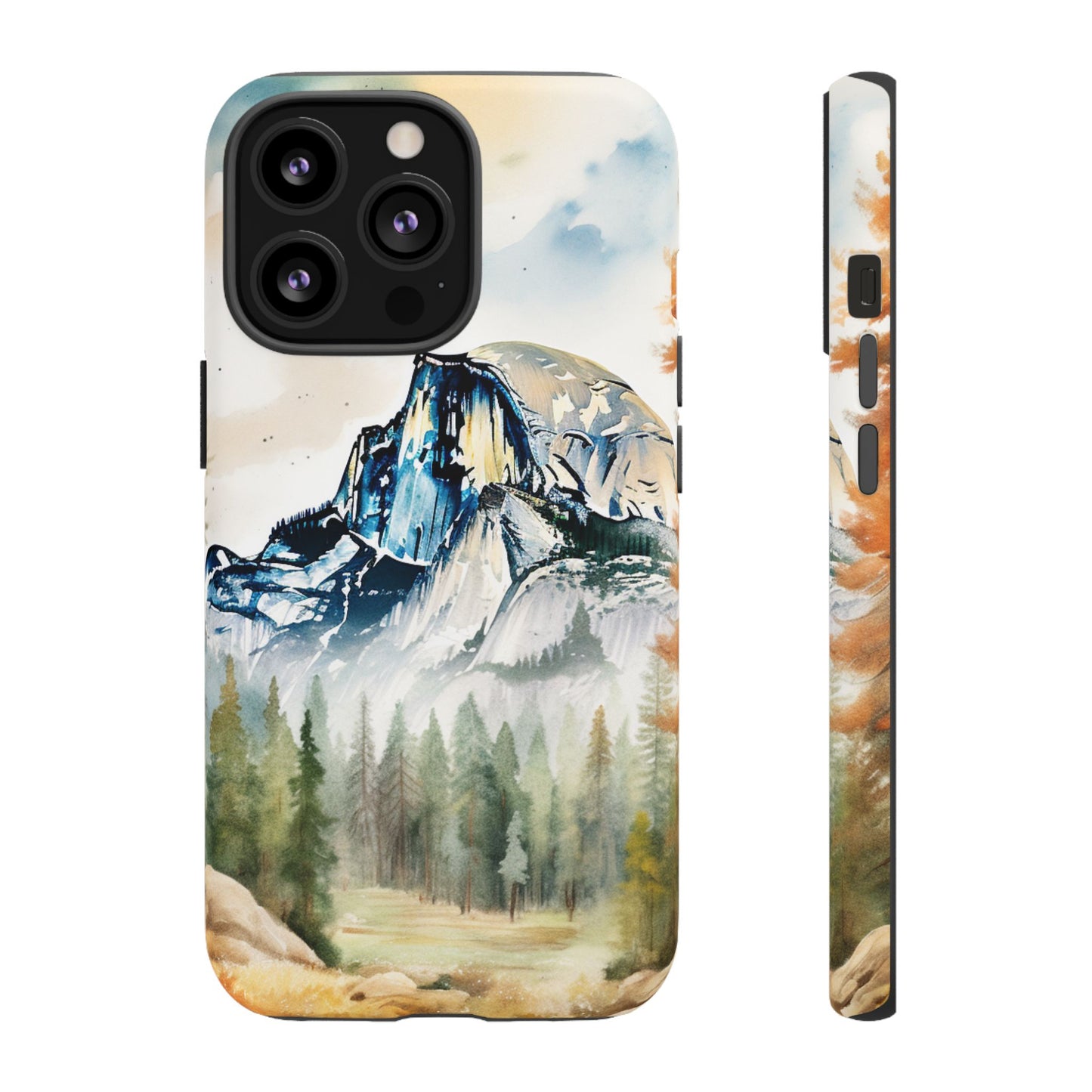Tough Cases - Vintage Watercolor Yosemite National Park Cell Phone Cover