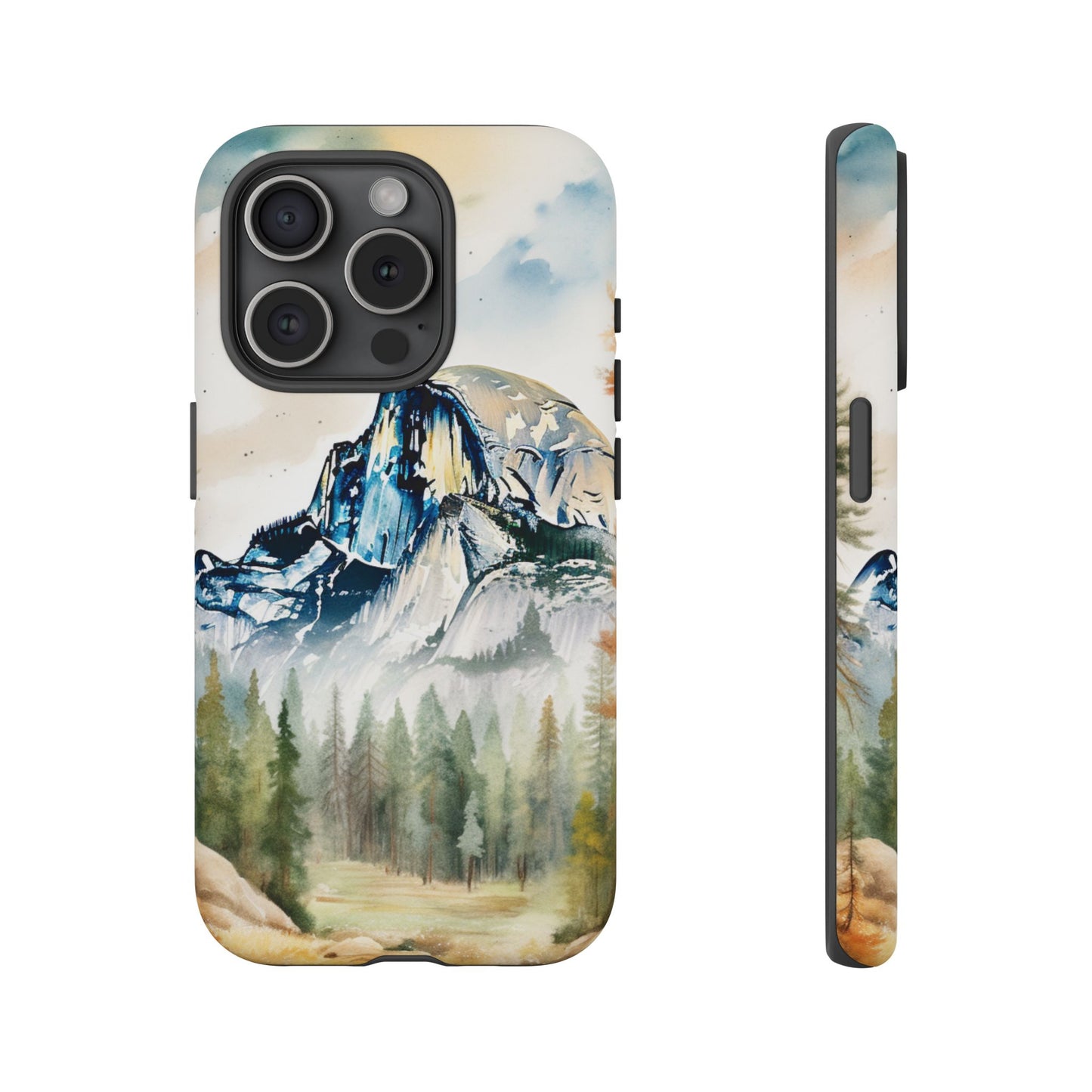 Tough Cases - Vintage Watercolor Yosemite National Park Cell Phone Cover