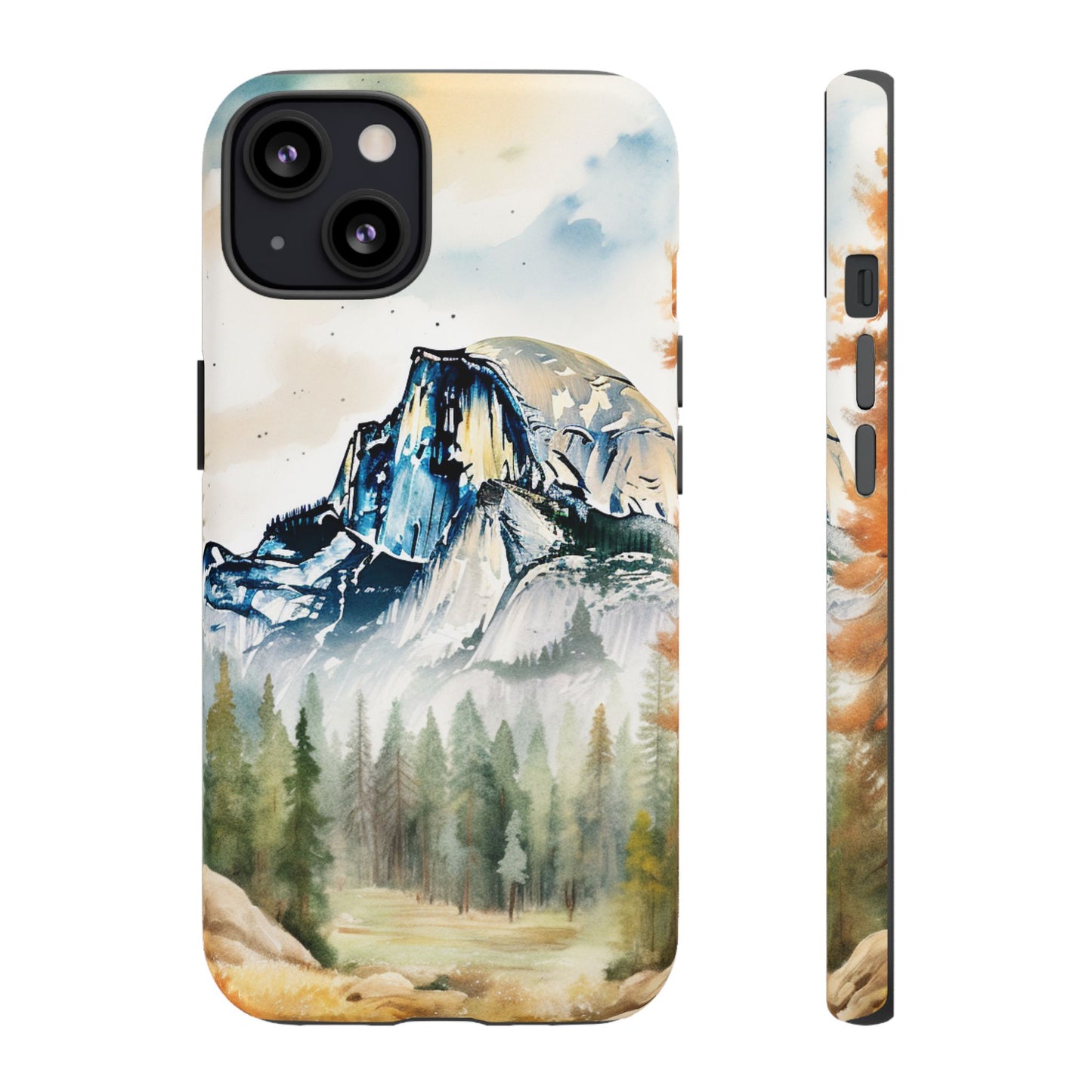 Tough Cases - Vintage Watercolor Yosemite National Park Cell Phone Cover