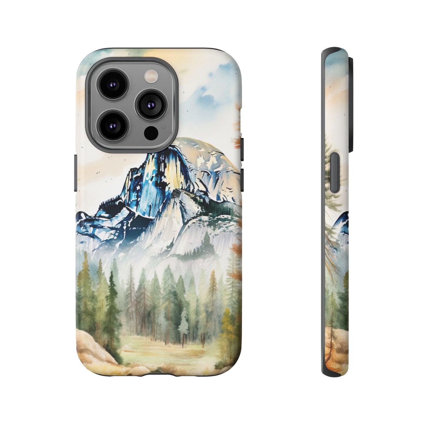 Tough Cases - Vintage Watercolor Yosemite National Park Cell Phone Cover