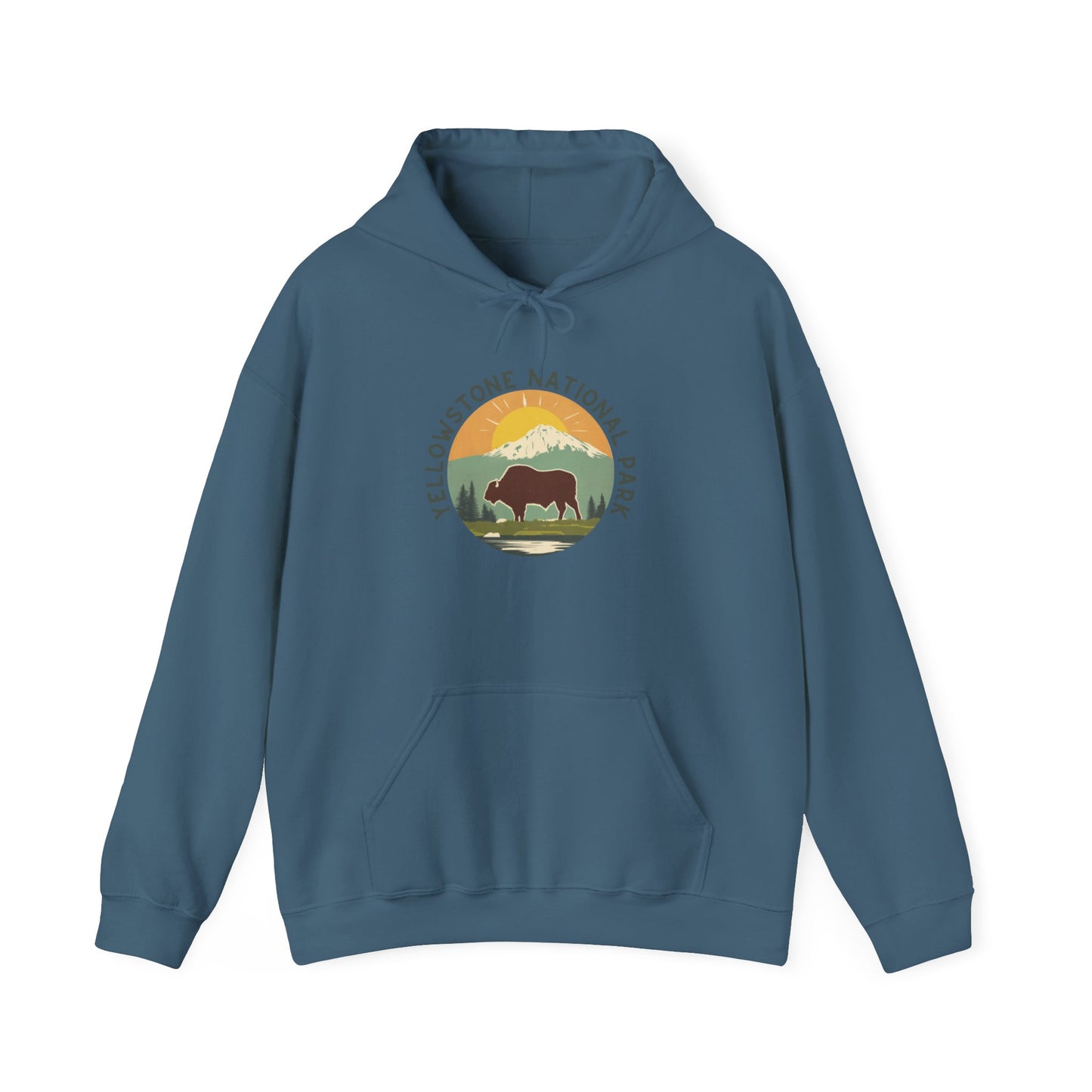 Hoodie - Unisex Heavy Blend™ Yellowstone National Park Hooded Sweatshirt
