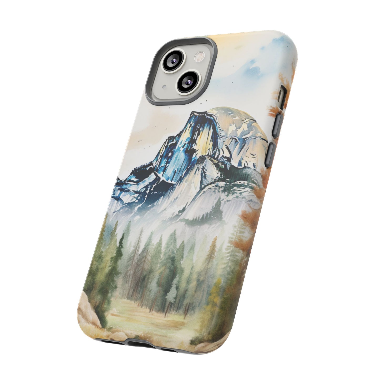 Tough Cases - Vintage Watercolor Yosemite National Park Cell Phone Cover
