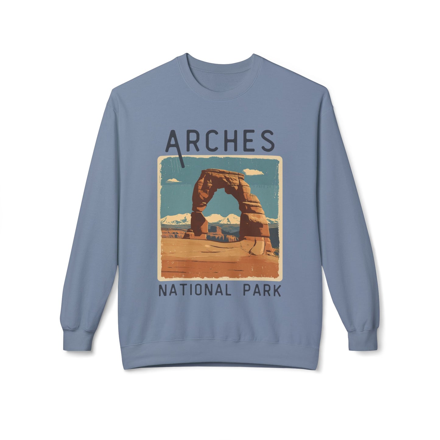 Softstyle Sweatshirt - Arches National Park Fleece Sweatshirt