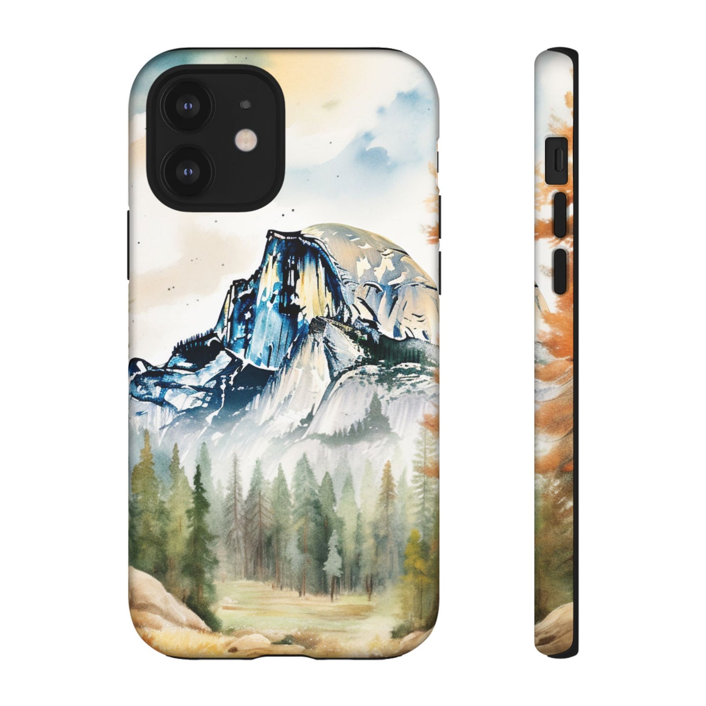 Tough Cases - Vintage Watercolor Yosemite National Park Cell Phone Cover