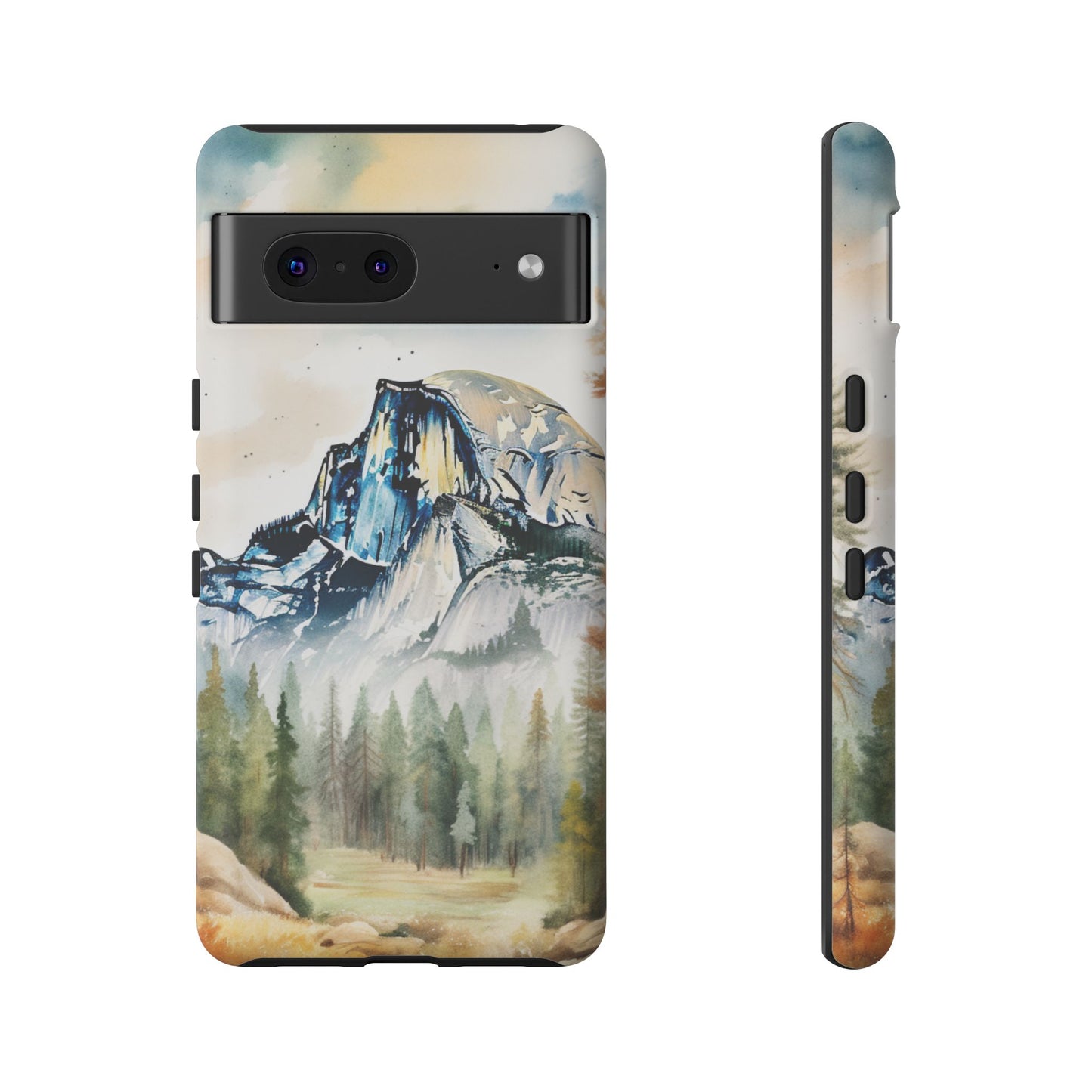 Tough Cases - Vintage Watercolor Yosemite National Park Cell Phone Cover