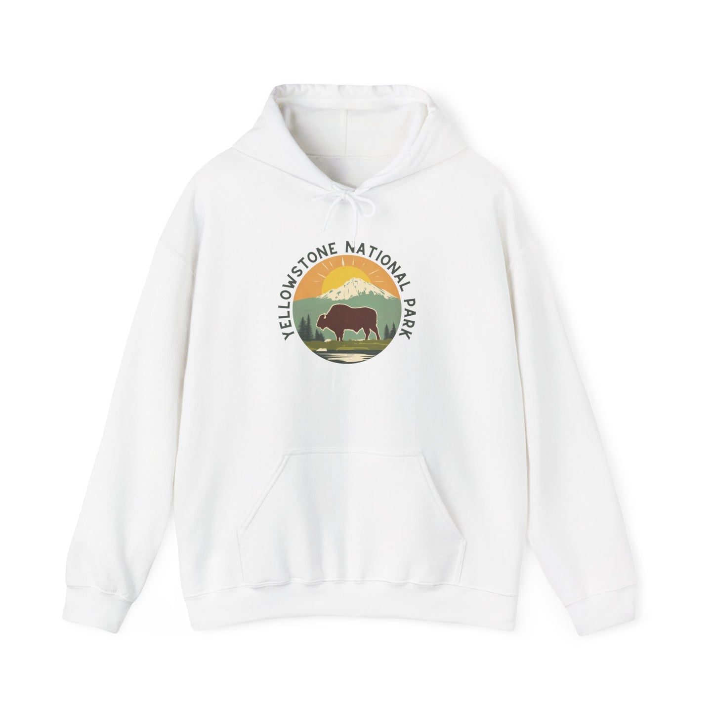 Hoodie - Unisex Heavy Blend™ Yellowstone National Park Hooded Sweatshirt