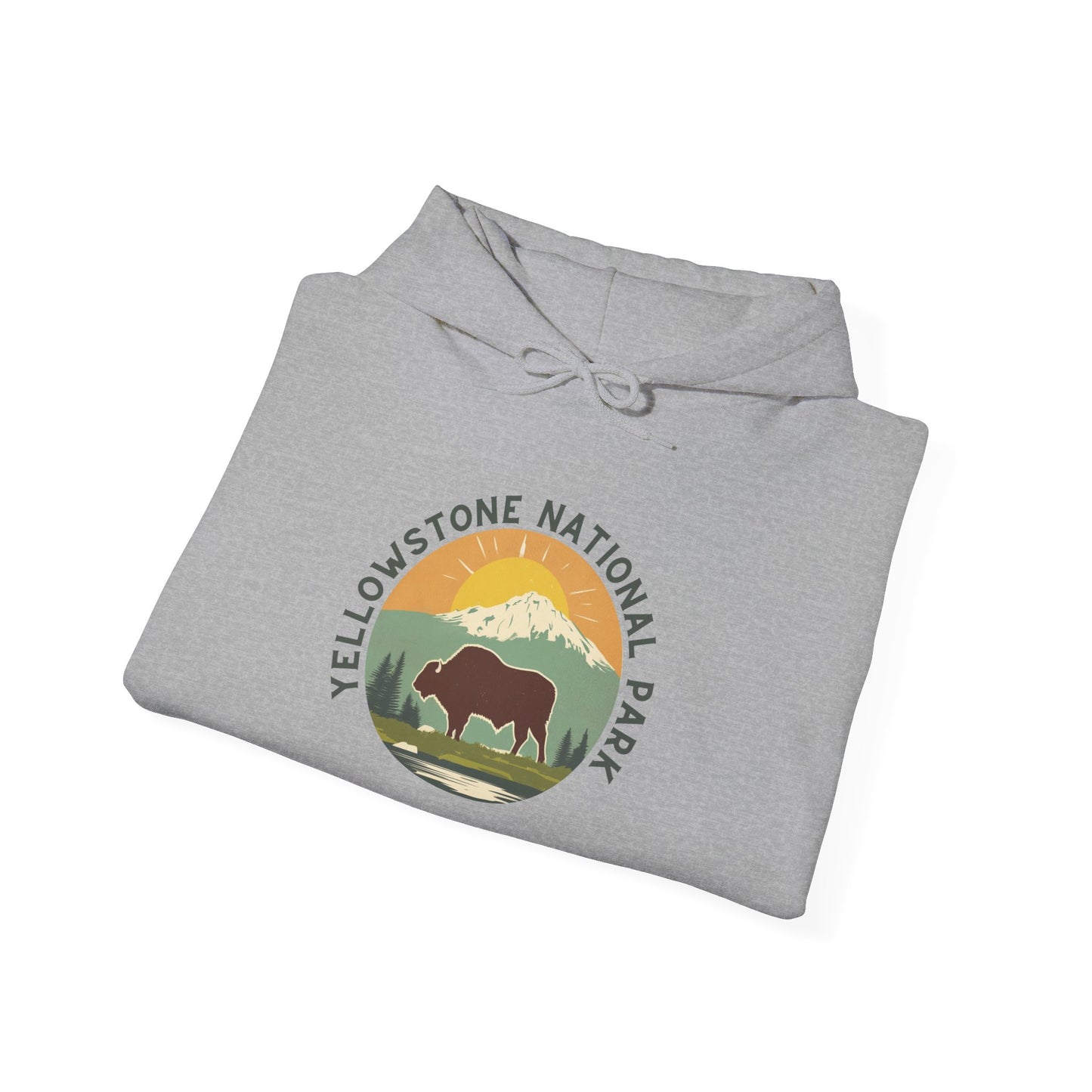Hoodie - Unisex Heavy Blend™ Yellowstone National Park Hooded Sweatshirt