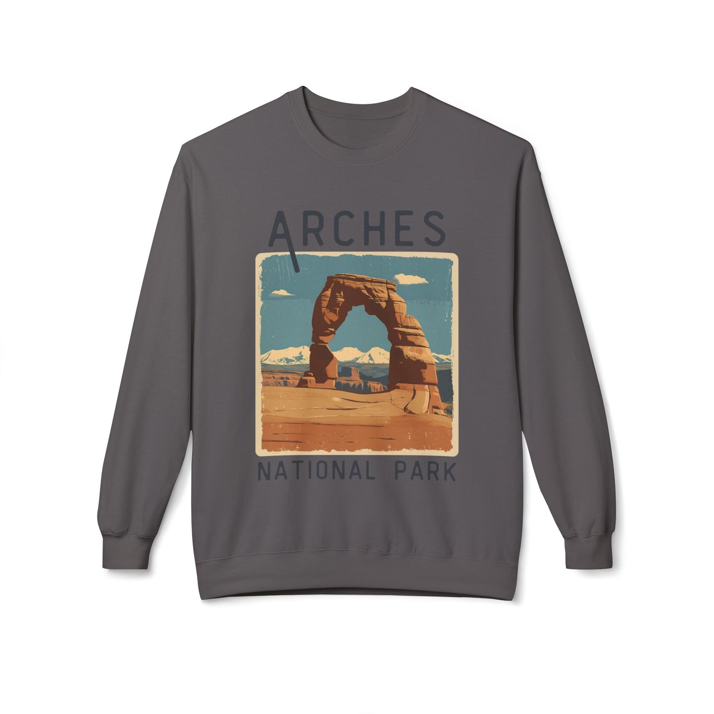 Softstyle Sweatshirt - Arches National Park Fleece Sweatshirt