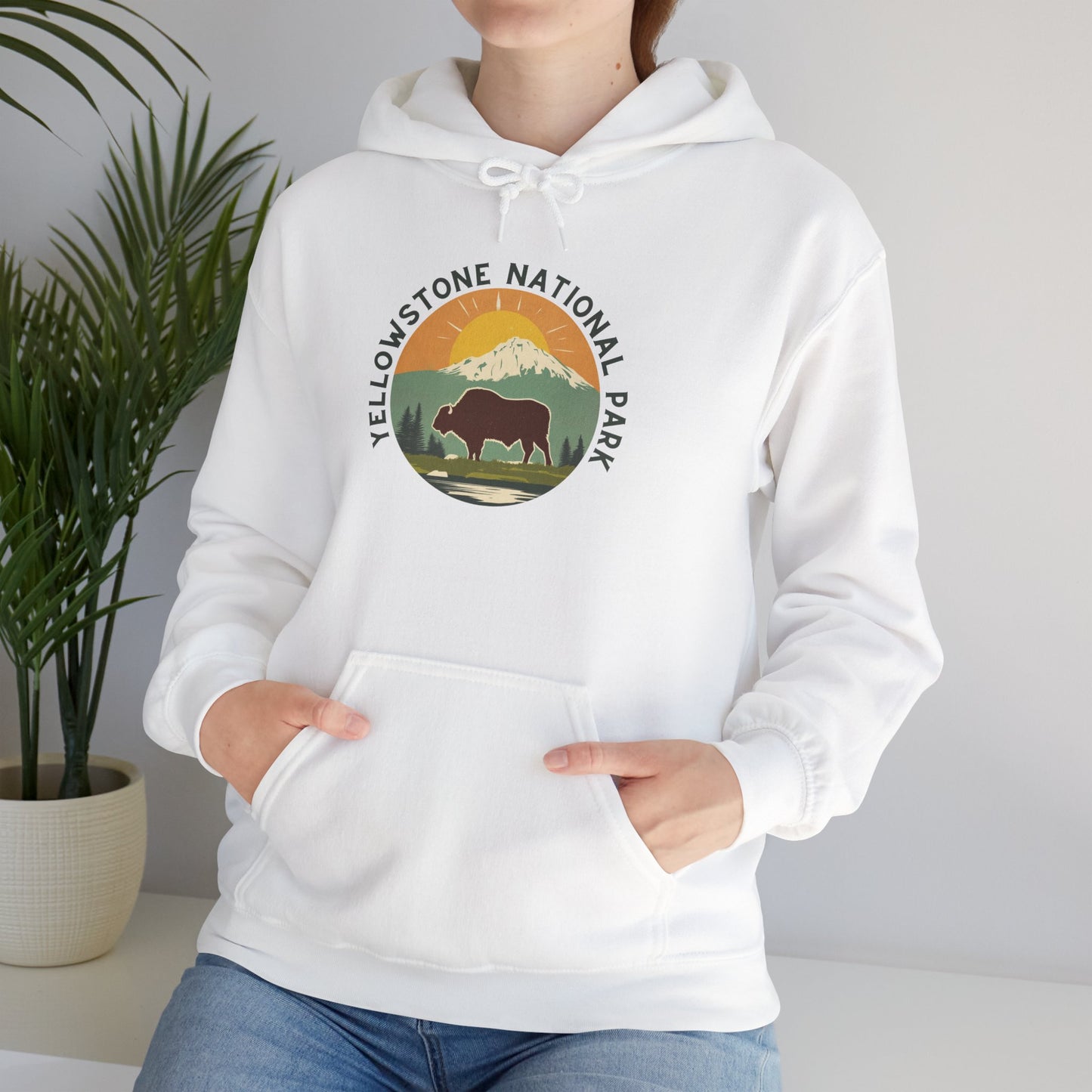 Hoodie - Unisex Heavy Blend™ Yellowstone National Park Hooded Sweatshirt