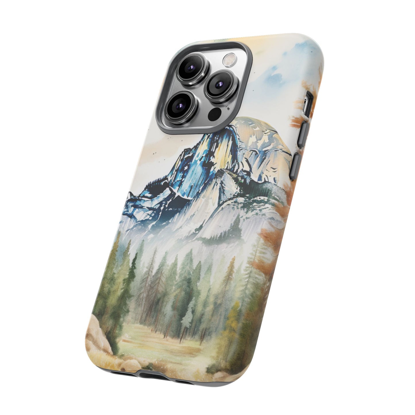 Tough Cases - Vintage Watercolor Yosemite National Park Cell Phone Cover