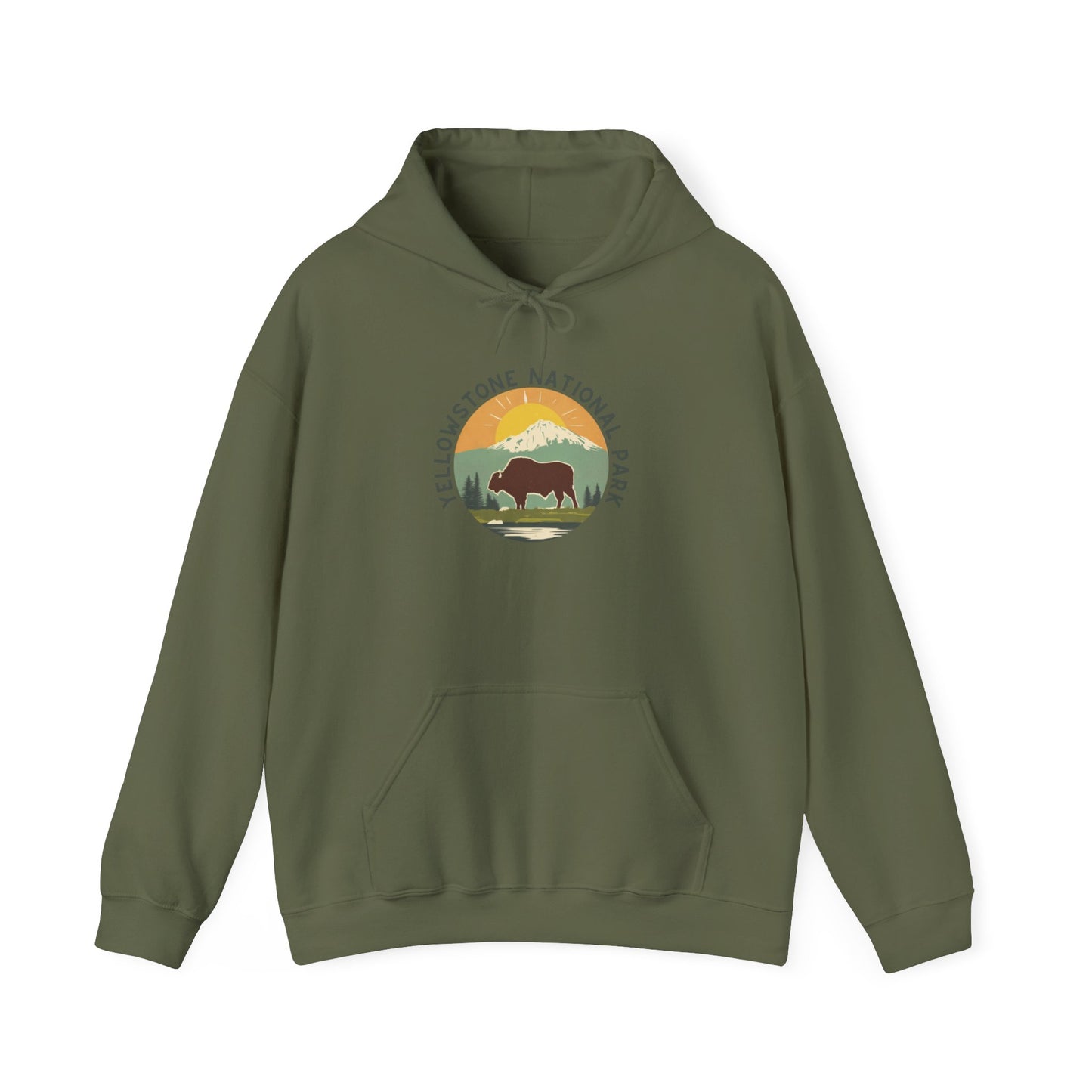 Hoodie - Unisex Heavy Blend™ Yellowstone National Park Hooded Sweatshirt