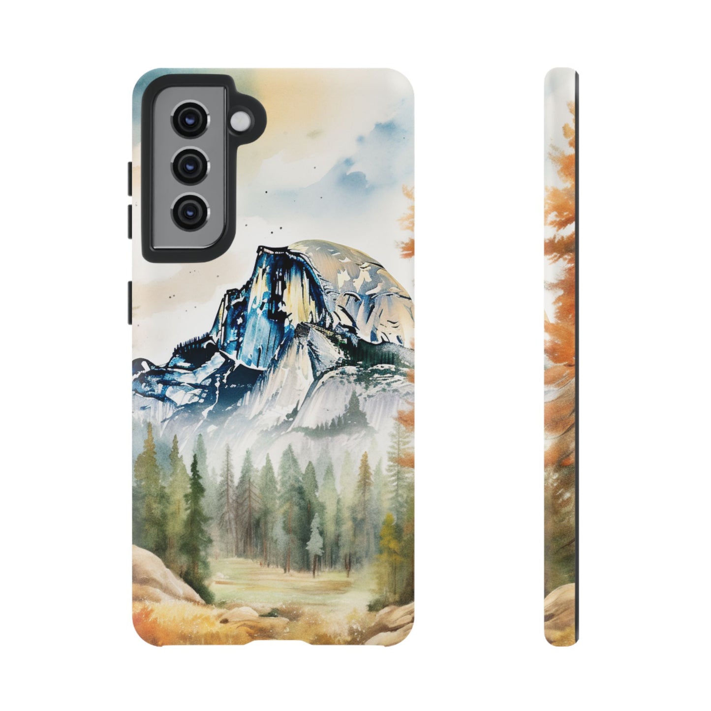 Tough Cases - Vintage Watercolor Yosemite National Park Cell Phone Cover