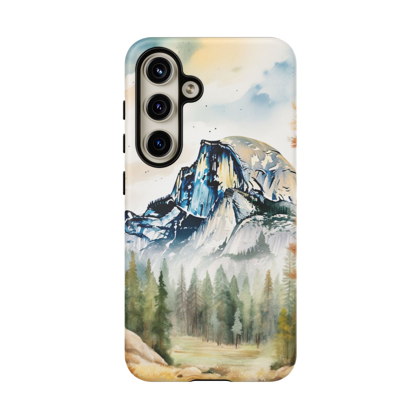 Tough Cases - Vintage Watercolor Yosemite National Park Cell Phone Cover