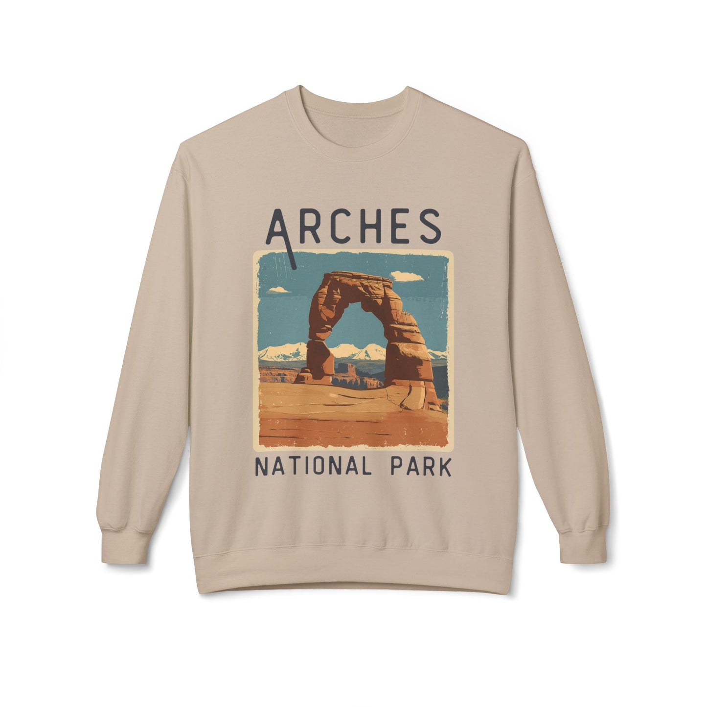 Softstyle Sweatshirt - Arches National Park Fleece Sweatshirt
