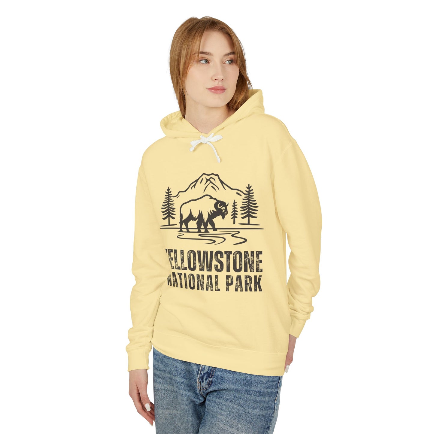 Lightweight Hoodie - Yellowstone National Park Hooded Sweatshirt