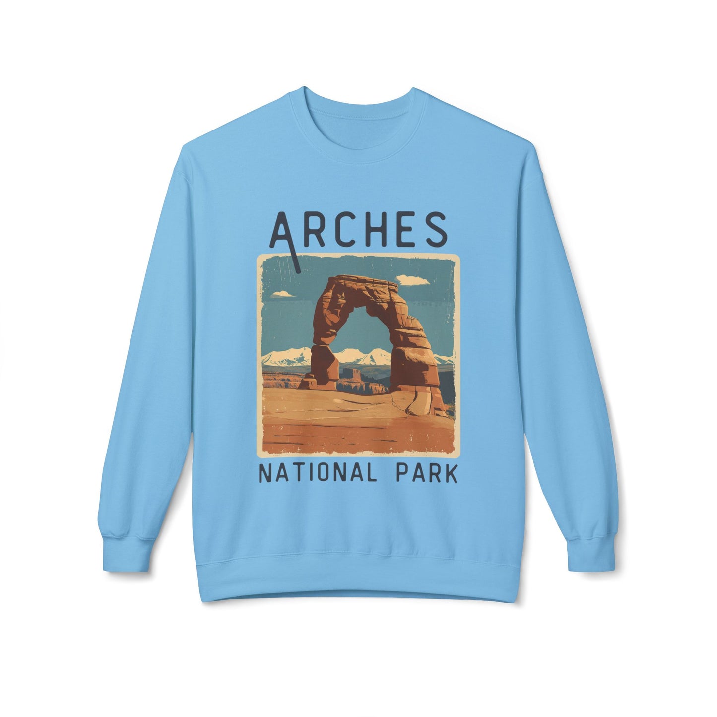 Softstyle Sweatshirt - Arches National Park Fleece Sweatshirt