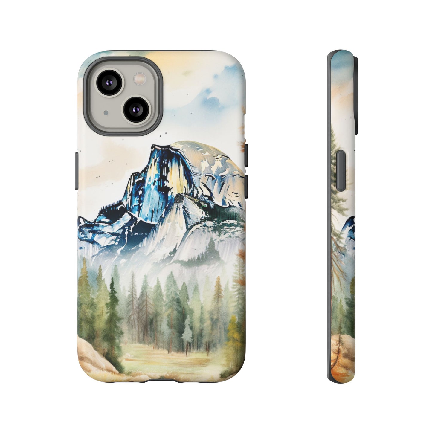 Tough Cases - Vintage Watercolor Yosemite National Park Cell Phone Cover