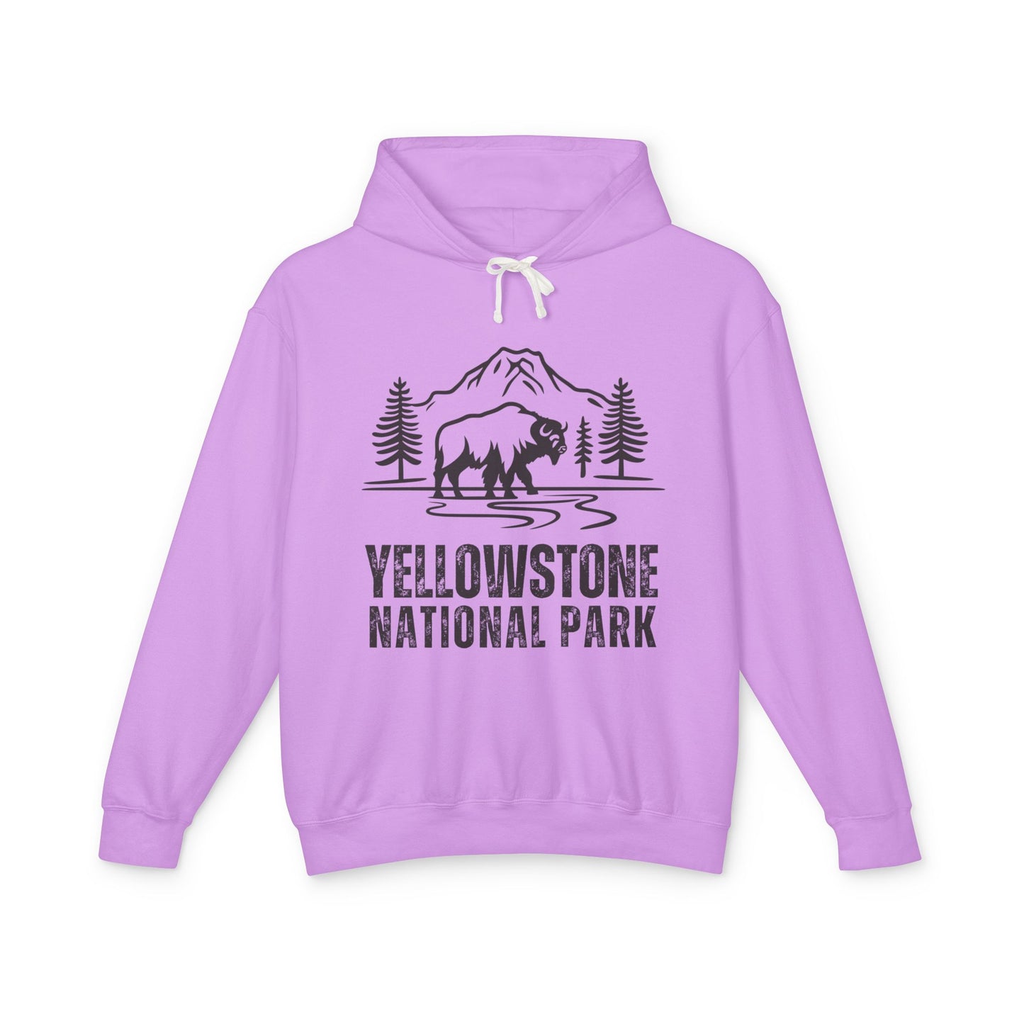 Lightweight Hoodie - Yellowstone National Park Hooded Sweatshirt