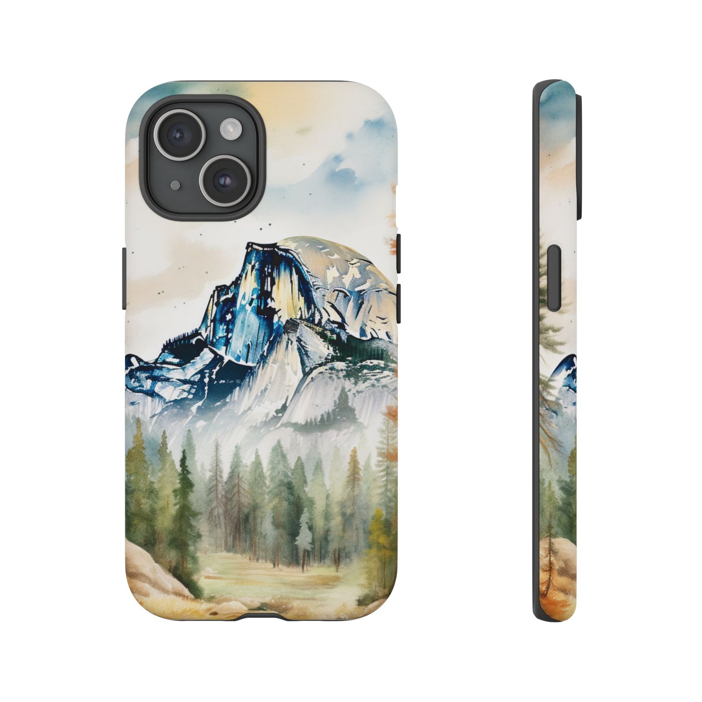 Tough Cases - Vintage Watercolor Yosemite National Park Cell Phone Cover