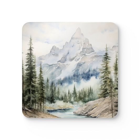 Coasters - Grand Teton National Park Corkwood Coaster Set