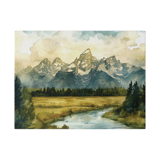 Canvas - Grand Teton National Park Stretched Canvas Print