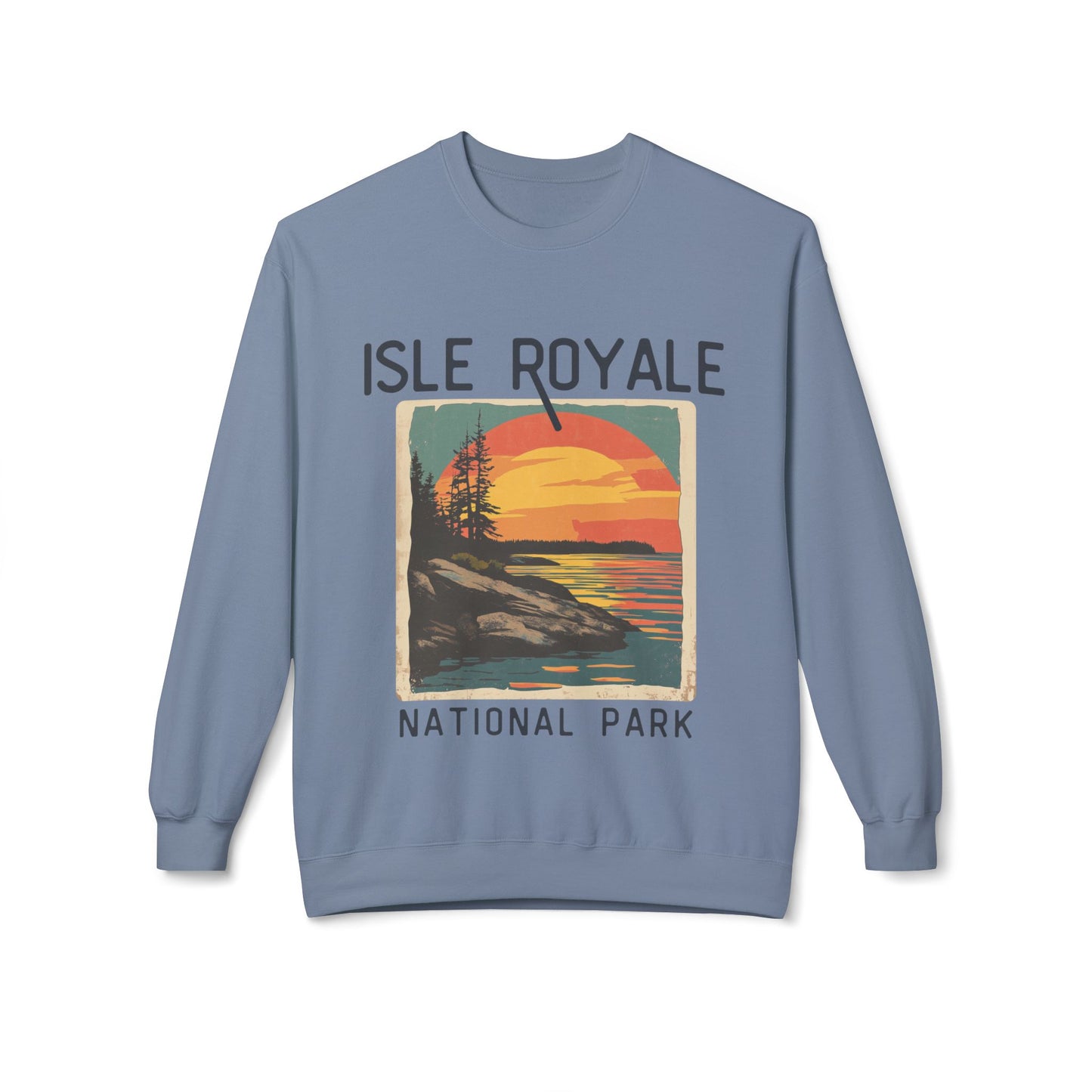 Softstyle Sweatshirt - Isle Royale National Park Fleece Sweatshirt