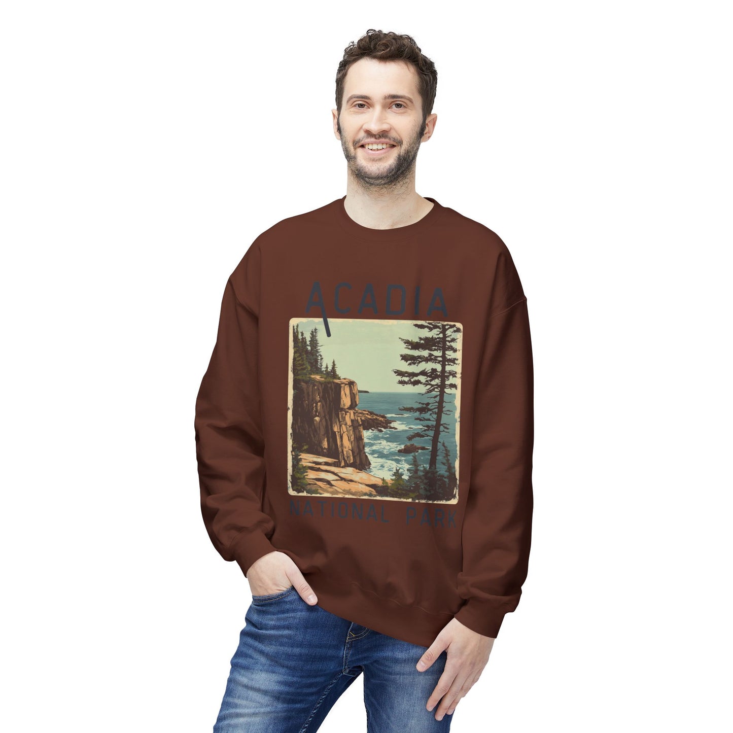 Softstyle Sweatshirt - Acadia National Park Fleece Sweatshirt