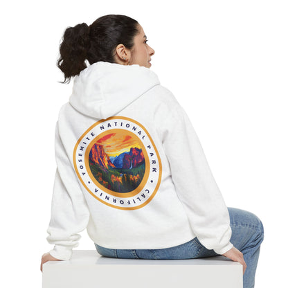 Heavyweight Hoodie - Yosemite National Park Back Print Hoodie