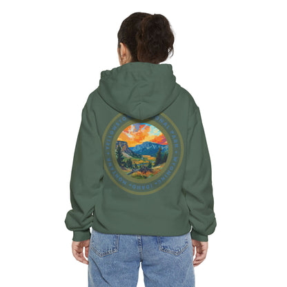 Heavyweight Hoodie - Yellowstone National Park Back Print Hoodie