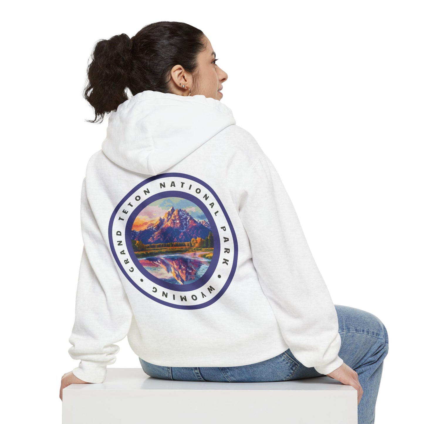 Heavyweight Hoodie - Grand Teton National Park Back Print Hoodie