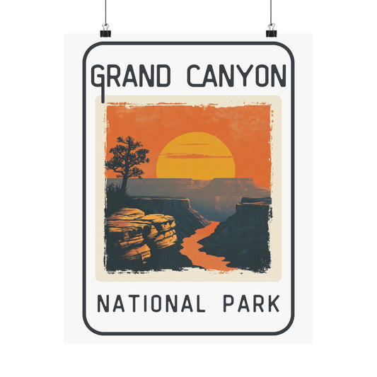 Poster - Grand Canyon National Park Graphic Poster