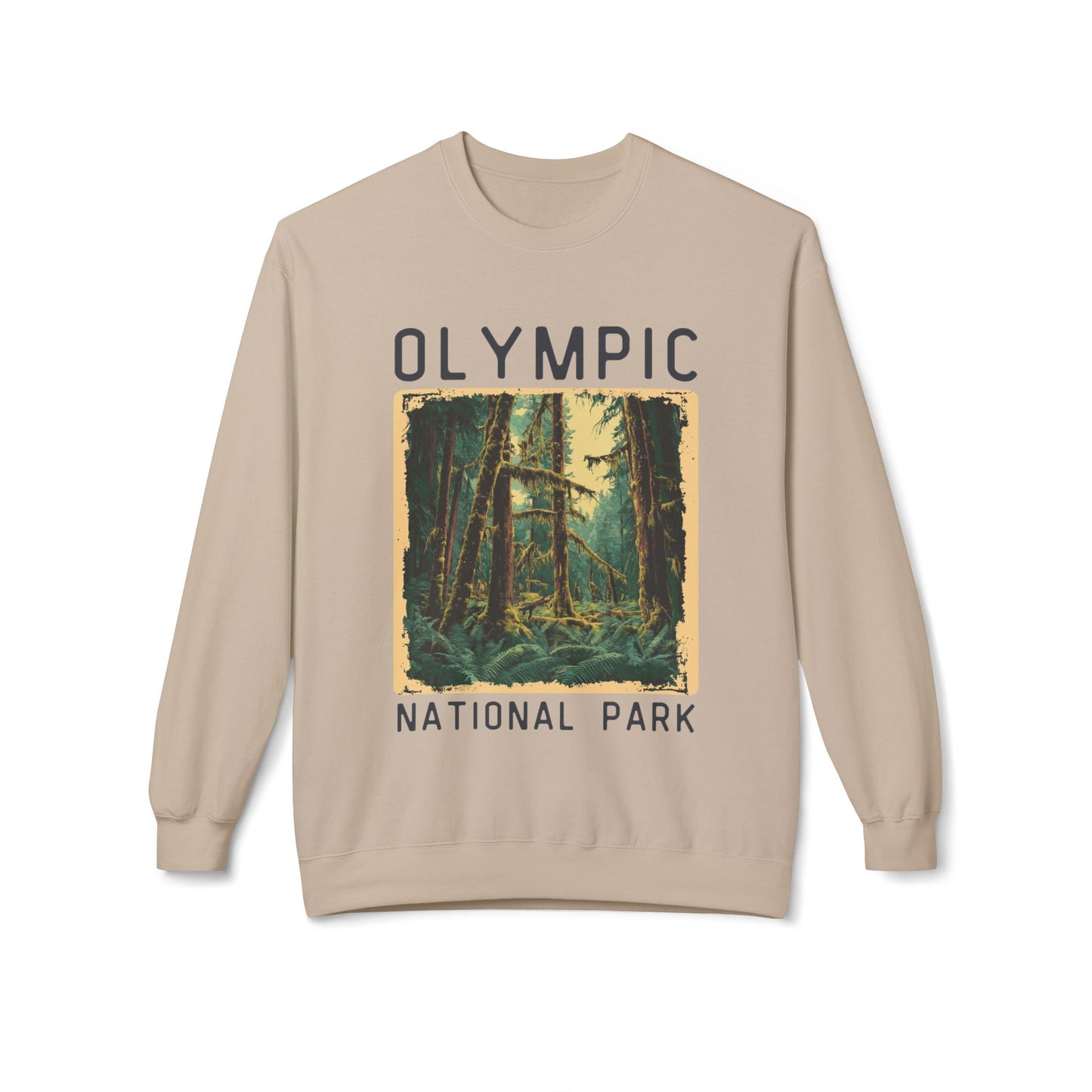 Softstyle Sweatshirt - Olympic National Park Fleece Sweatshirt