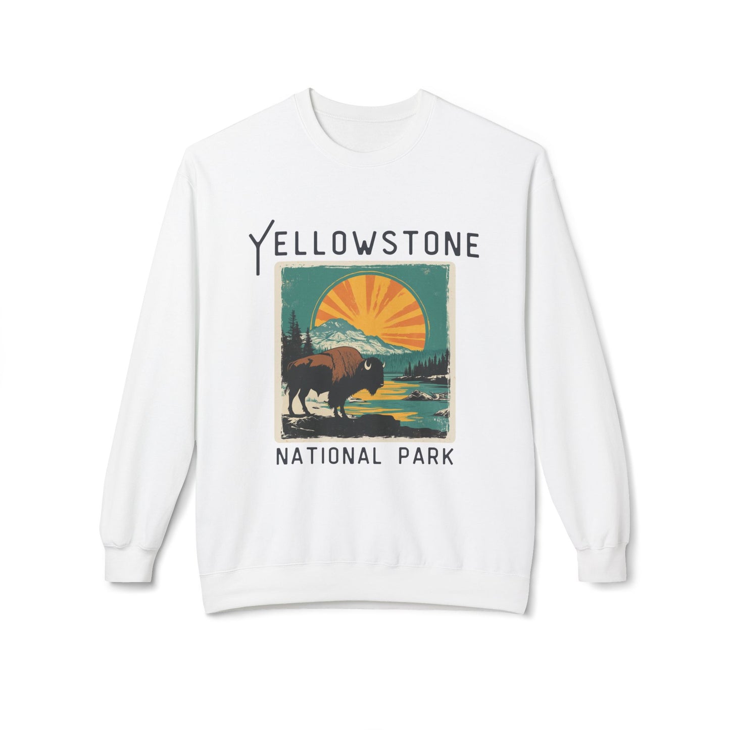 Softstyle Sweatshirt - Yellowstone National Park Fleece Sweatshirt