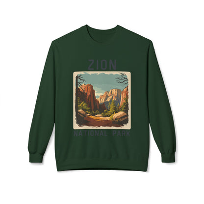 Softstyle Sweatshirt - Zion National Park Fleece Sweatshirt