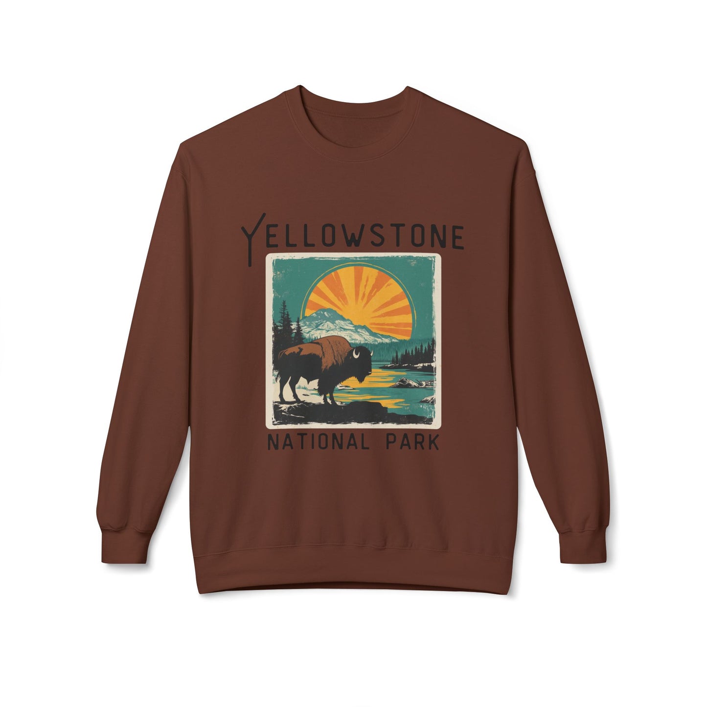 Softstyle Sweatshirt - Yellowstone National Park Fleece Sweatshirt