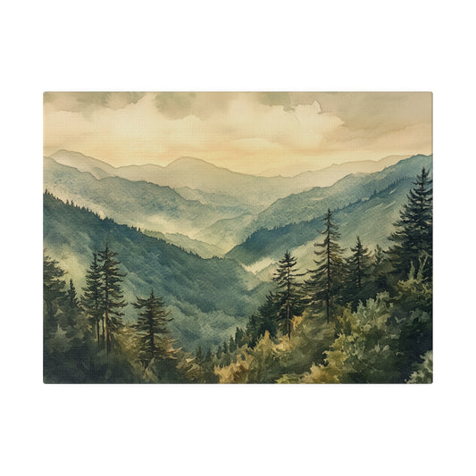 Canvas - Great Smoky Mountains National Park Stretched Canvas Print