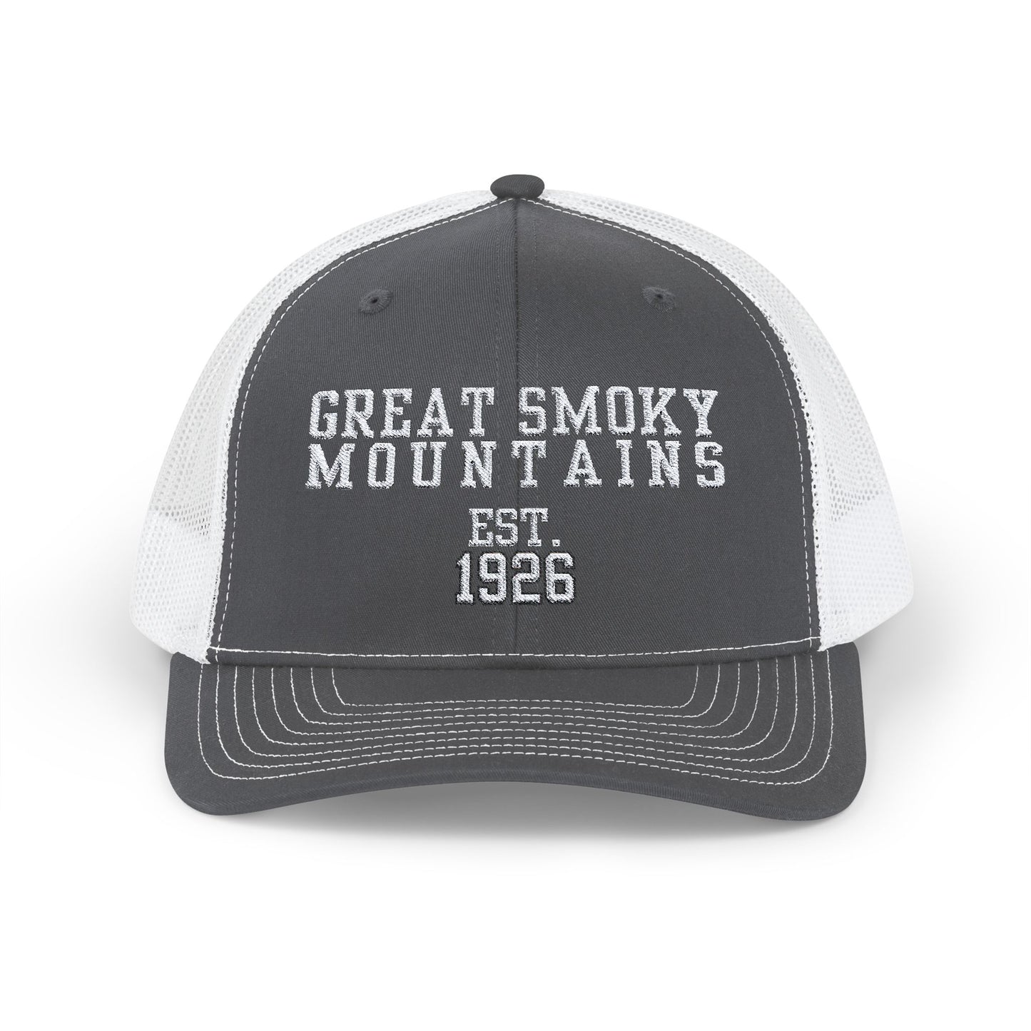 Embroidered Hat - Great Smoky Mountains National Park Trucker Cap