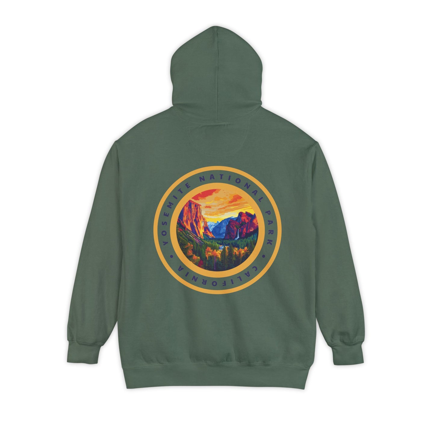 Heavyweight Hoodie - Yosemite National Park Back Print Hoodie