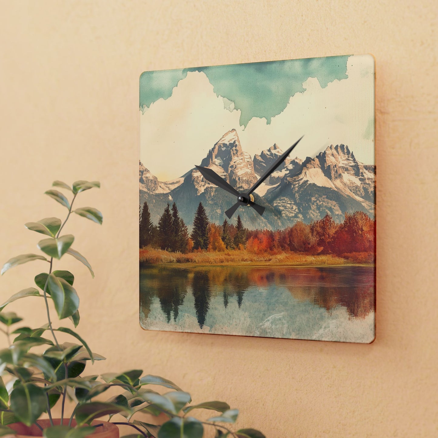 Clock - Grand Teton National Park Wall Clock