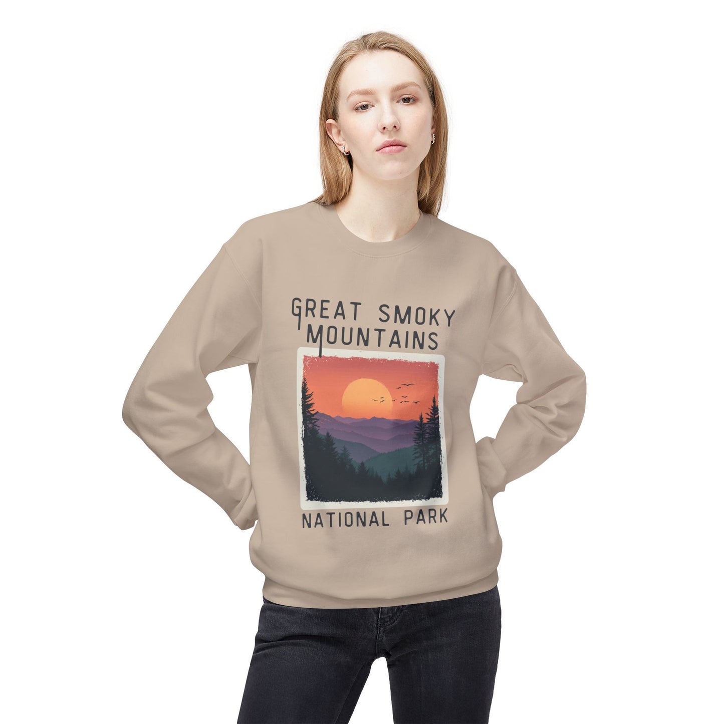 Softstyle Sweatshirt - Great Smoky Mountains National Park Fleece Sweatshirt