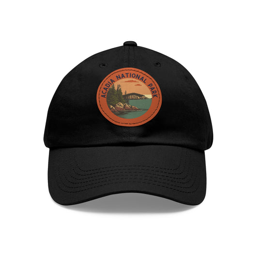 Hat - Acadia National Park Hat with Leather Patch