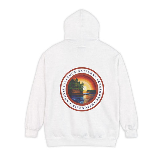 Heavyweight Hoodie - Apostle Islands National Lakeshore Back Print Hoodie