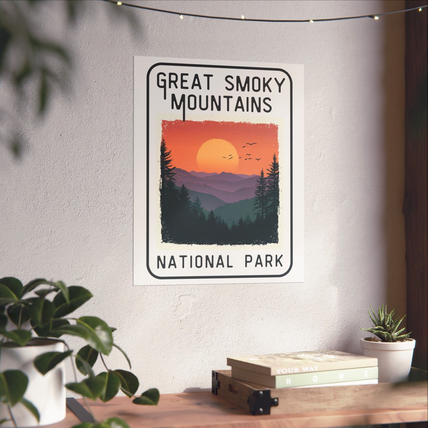 Poster - Great Smoky Mountains National Park Graphic Poster