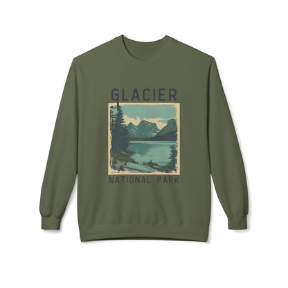 Softstyle Sweatshirt - Glacier National Park Fleece Sweatshirt