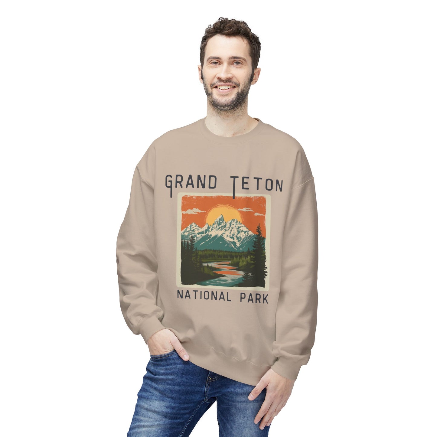 Softstyle Sweatshirt - Grand Teton National Park Fleece Sweatshirt