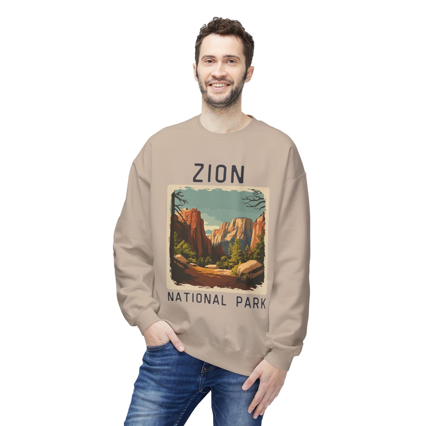 Softstyle Sweatshirt - Zion National Park Fleece Sweatshirt