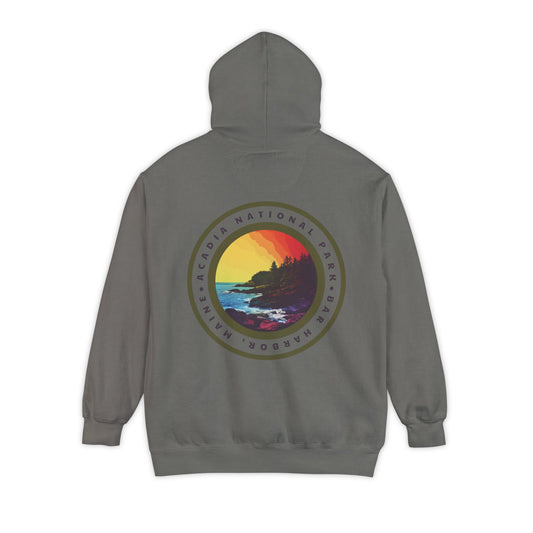 Heavyweight Hoodie - Acadia National Park Back Print Hoodie