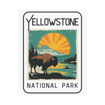 Poster - Yellowstone National Park Graphic Poster