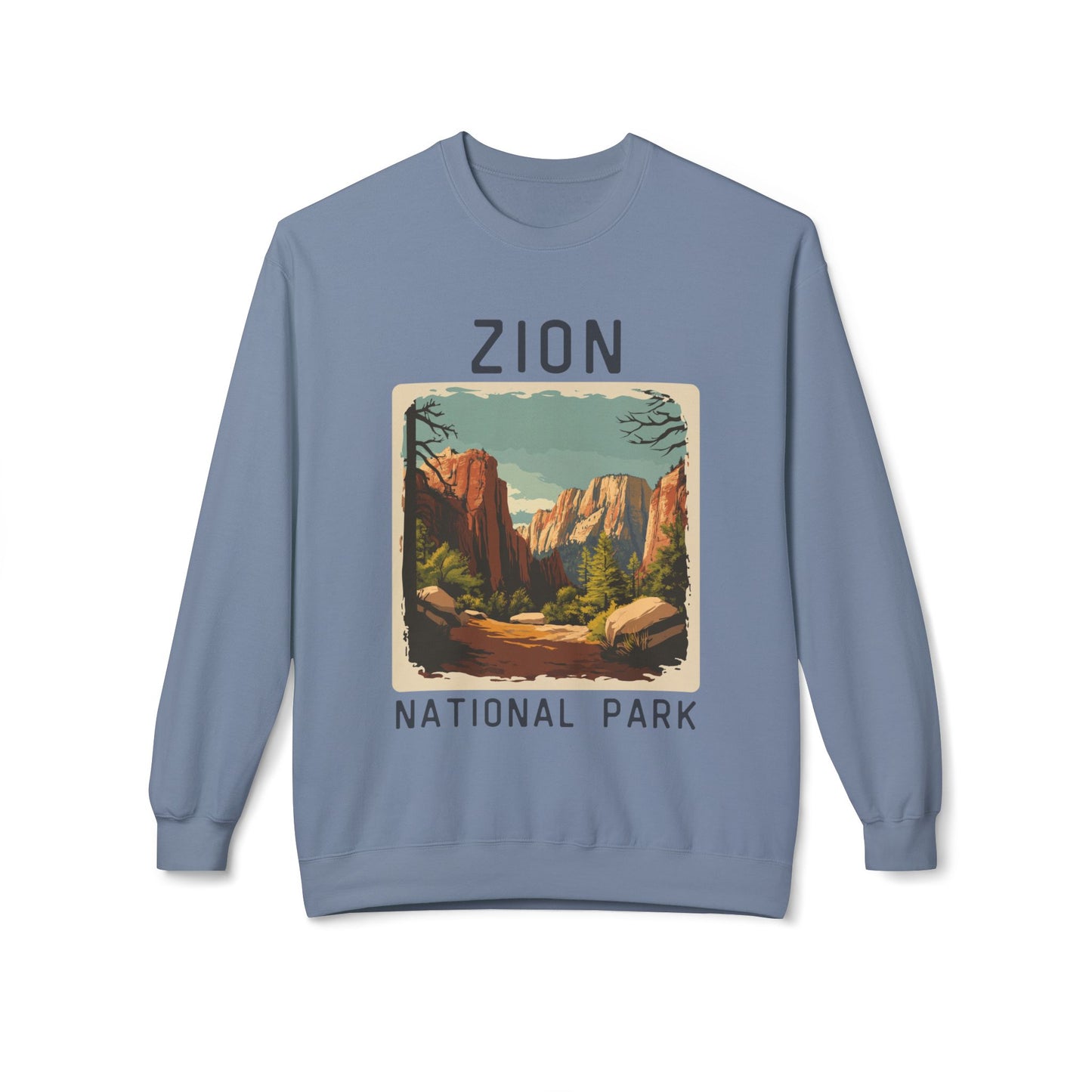 Softstyle Sweatshirt - Zion National Park Fleece Sweatshirt